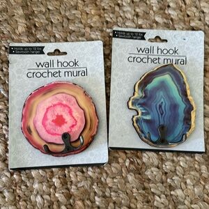 NWT CRYSTAL WALL HOOK CROCHET MURAL BUNDLE